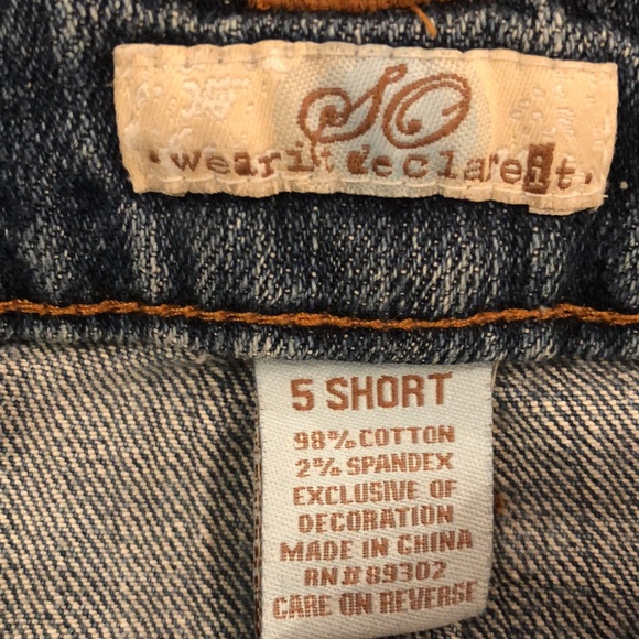 Euc flared leg jeans size 5 short - Picture 4 of 5